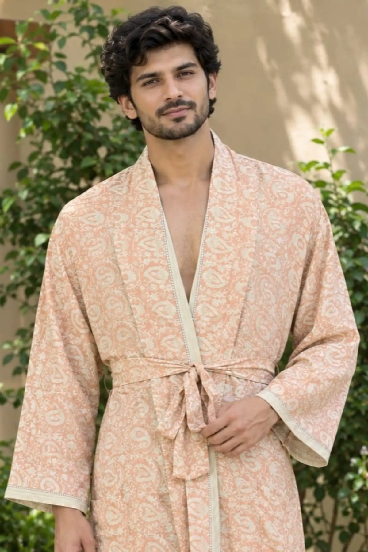 Silky Soft Mens Kimono Robe | Masculine Elegant Classic Sustainable Vintage House Robe gift, Timeless Comfy Lounge Beach Cover Up, Nightwear