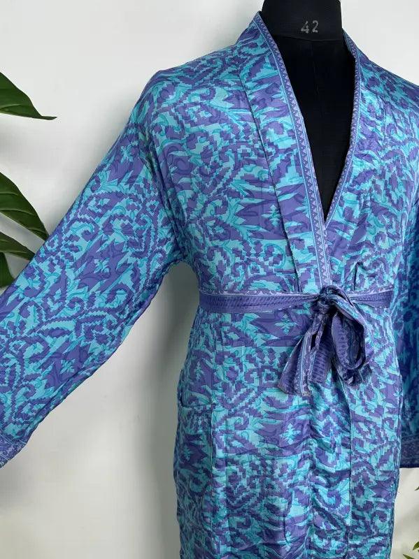 Silky Soft Mens Kimono Robe | Masculine Elegant Classic Sustainable Vintage House Robe gift, Timeless Comfy Lounge Beach Cover Up, Nightwear