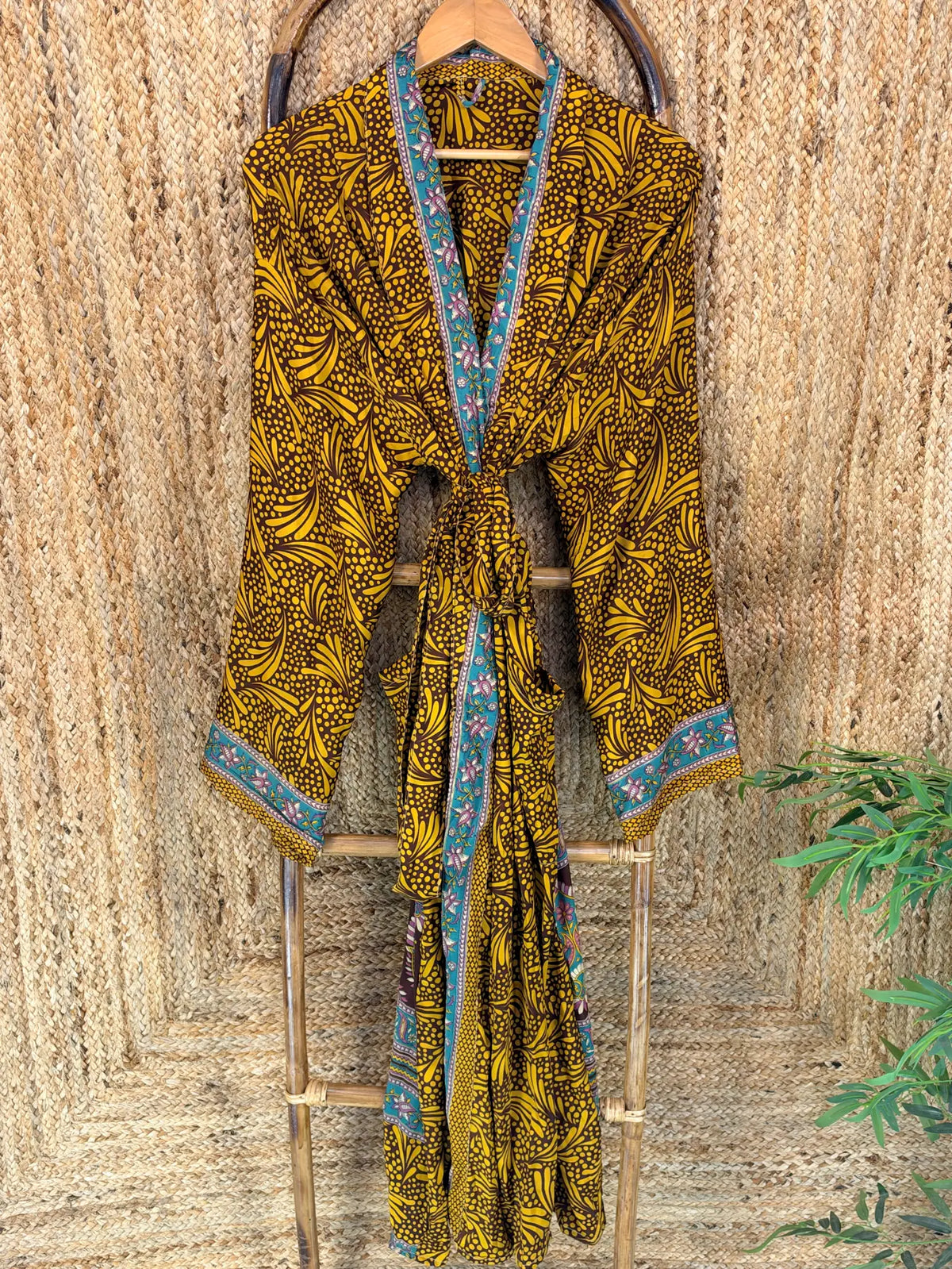 Silky Soft Mens Kimono Robe | Masculine Elegant Classic Sustainable Vintage House Robe gift, Timeless Comfy Lounge Beach Cover Up, Nightwear