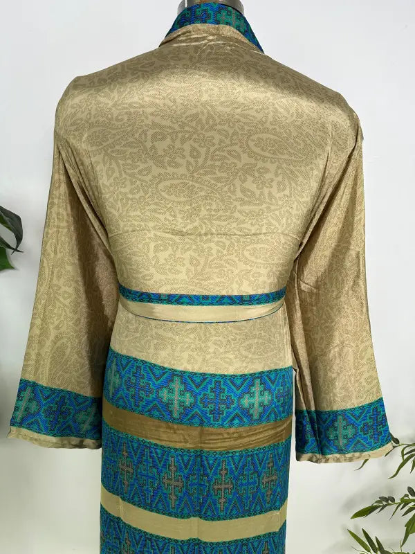 Silky Soft Mens Kimono Robe | Masculine Elegant Classic Sustainable Vintage House Robe gift, Timeless Comfy Lounge Beach Cover Up, Nightwear