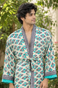 Silky Soft Mens Kimono Robe | Masculine Elegant Classic Sustainable Vintage House Robe gift, Timeless Comfy Lounge Beach Cover Up, Nightwear