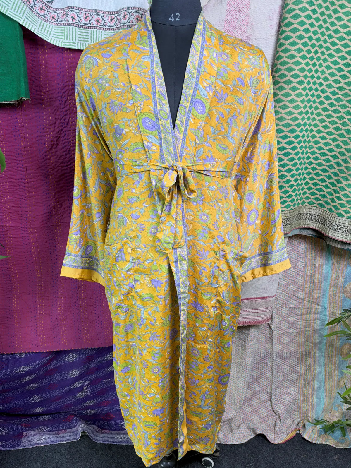 Silky Soft Mens Kimono Robe | Masculine Elegant Classic Sustainable Vintage House Robe gift, Timeless Comfy Lounge Beach Cover Up, Nightwear