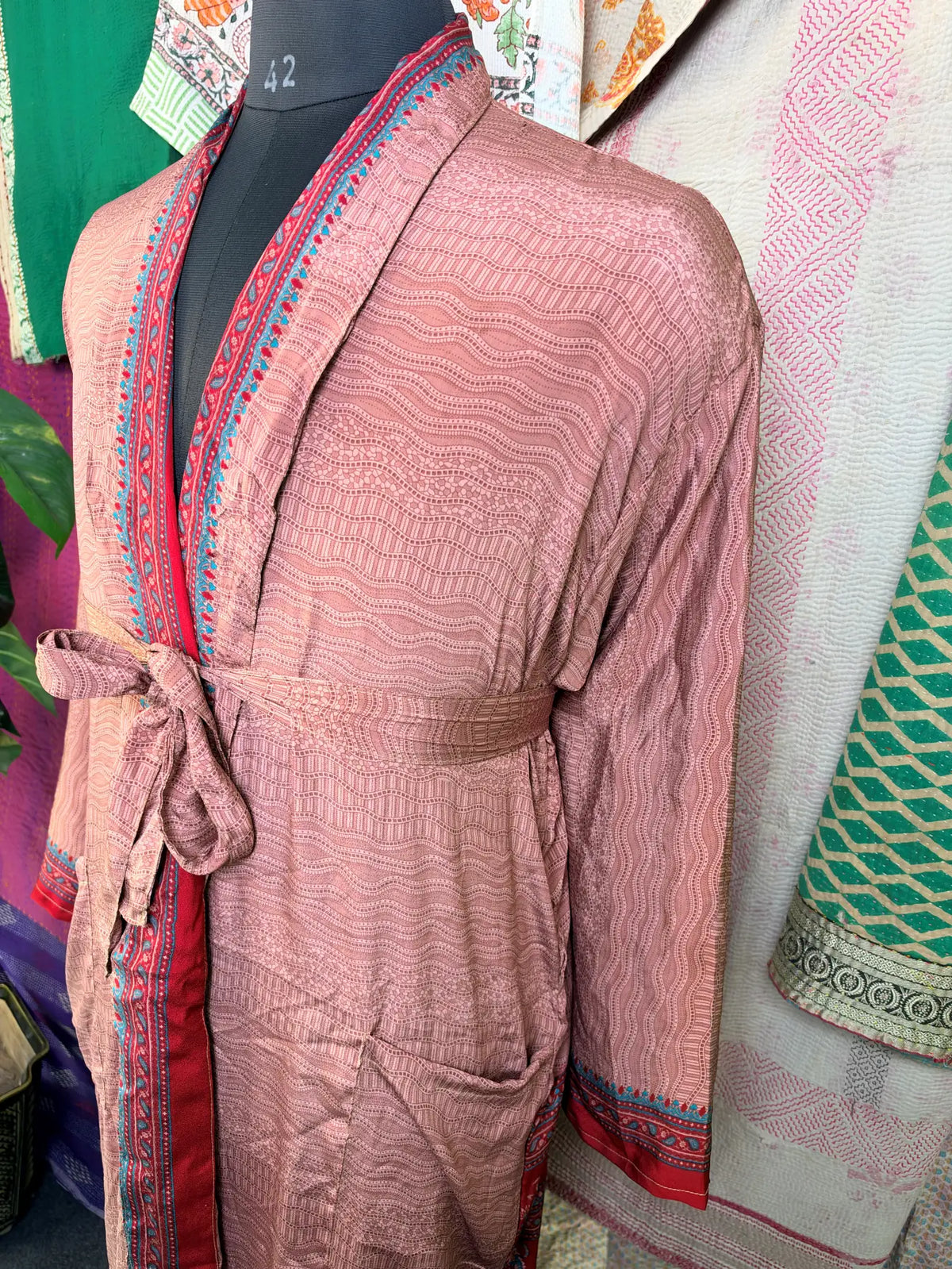 Silky Soft Mens Kimono Robe | Masculine Elegant Classic Sustainable Vintage House Robe gift, Timeless Comfy Lounge Beach Cover Up, Nightwear