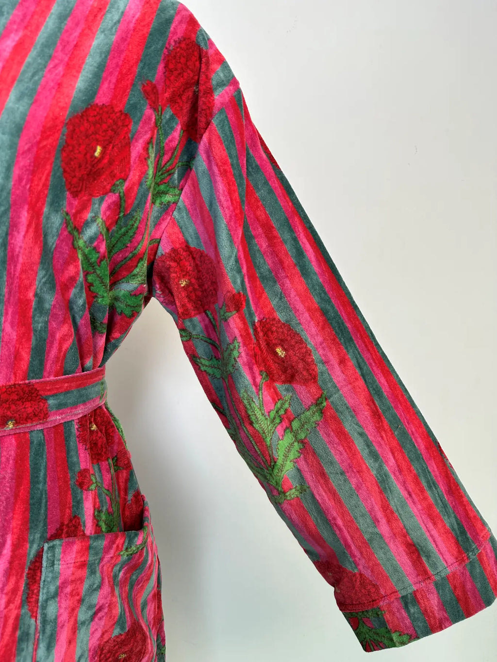 Velvet Women Boho Kimono | Dressing Gown Reversible With Lining, Womens Clothing, Bridal Robe Spa Gift For Her, Smoking Jacket For Her