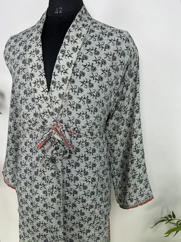 Silky Soft Mens Kimono Robe | Masculine Elegant Classic Sustainable Vintage House Robe gift, Timeless Comfy Lounge Beach Cover Up, Nightwear
