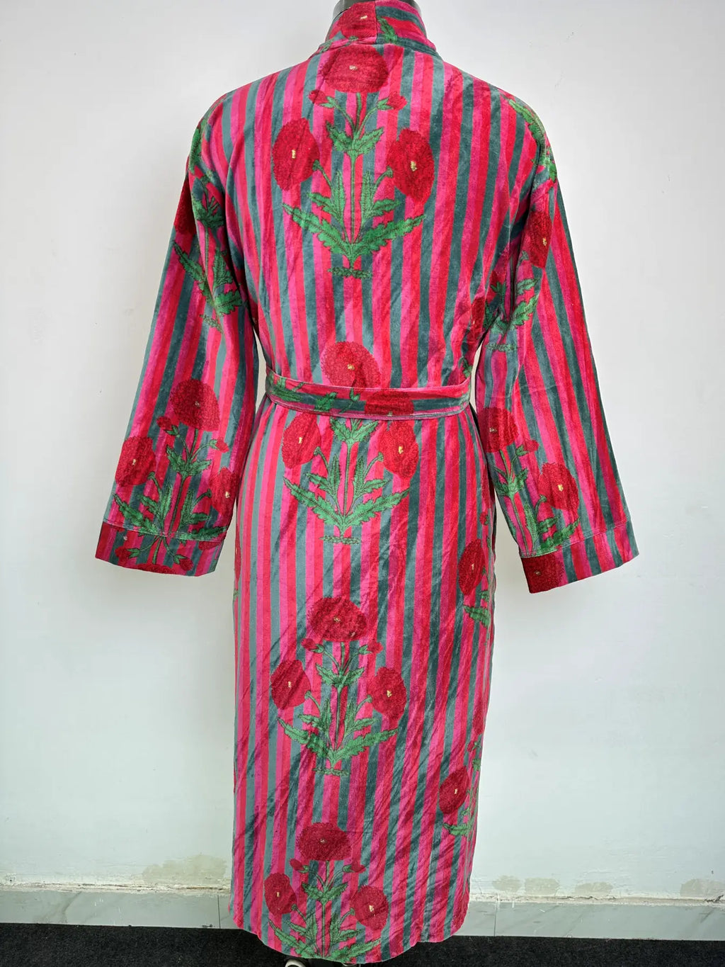 Velvet Women Boho Kimono | Dressing Gown Reversible With Lining, Womens Clothing, Bridal Robe Spa Gift For Her, Smoking Jacket For Her