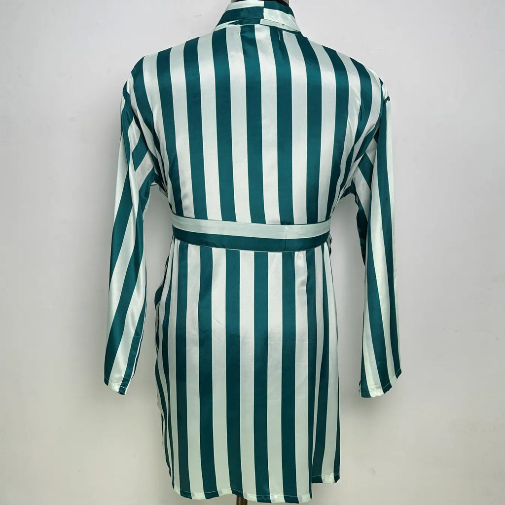 Silky Soft Mens Short Kimono Robe Clothing, Lightweight Boho Bathrobe, Spa Dressing Gown, Beach Cover Up, Loungewear Houserobe, Gift for Him