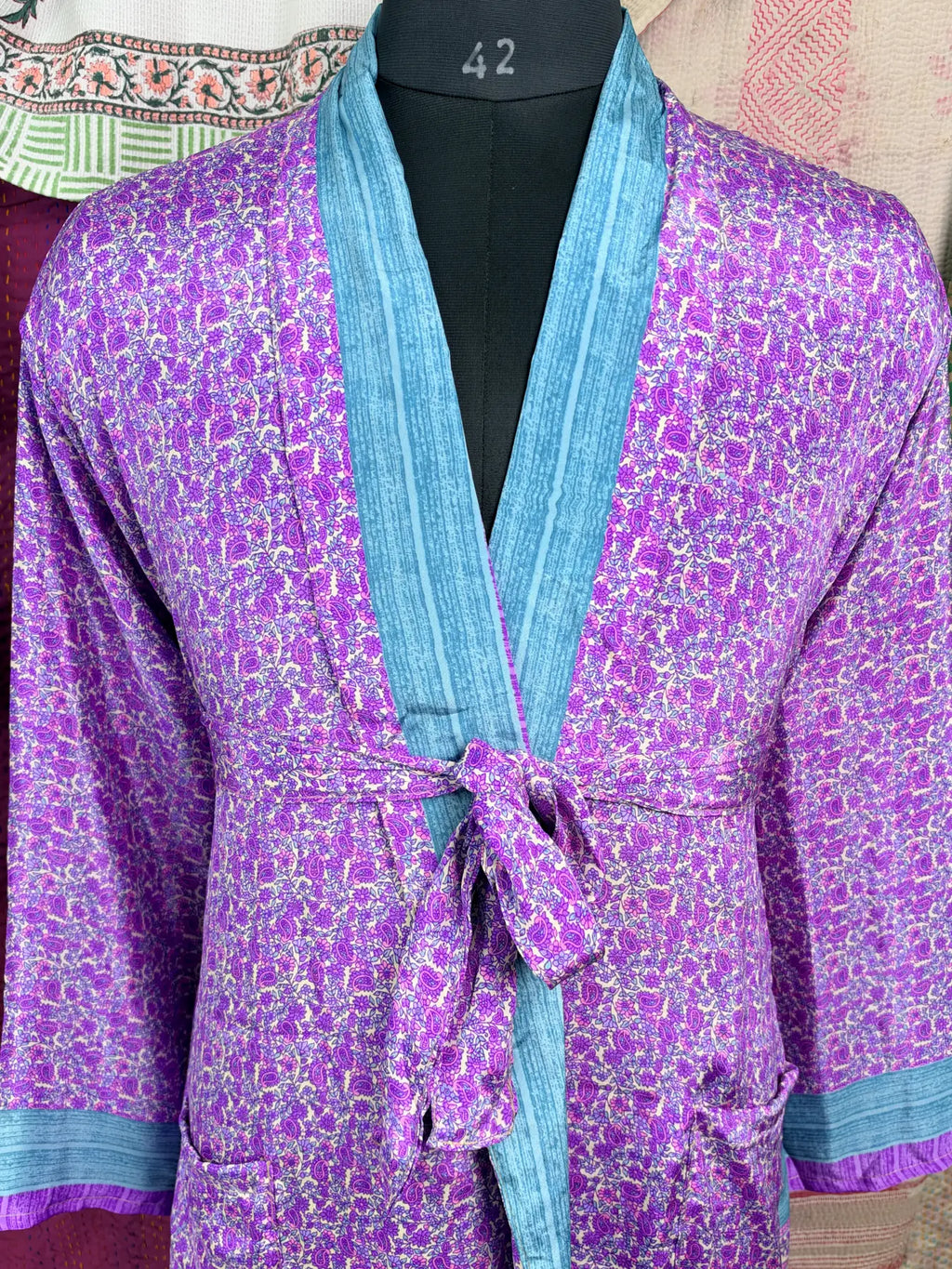 Silky Soft Mens Kimono Robe | Masculine Elegant Classic Sustainable Vintage House Robe gift, Timeless Comfy Lounge Beach Cover Up, Nightwear