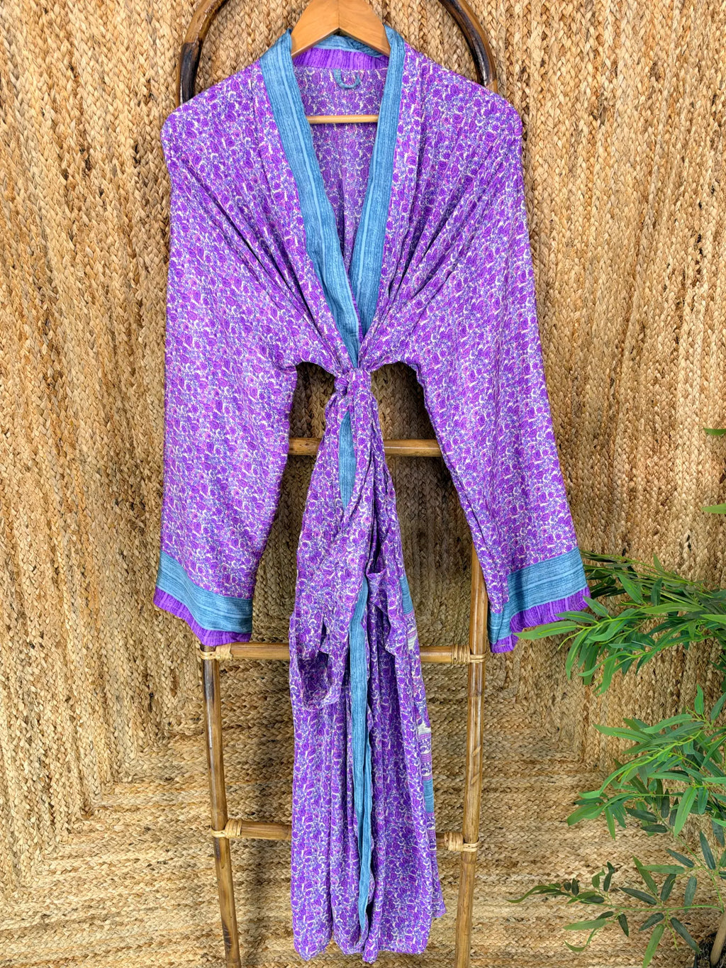 Silky Soft Mens Kimono Robe | Masculine Elegant Classic Sustainable Vintage House Robe gift, Timeless Comfy Lounge Beach Cover Up, Nightwear