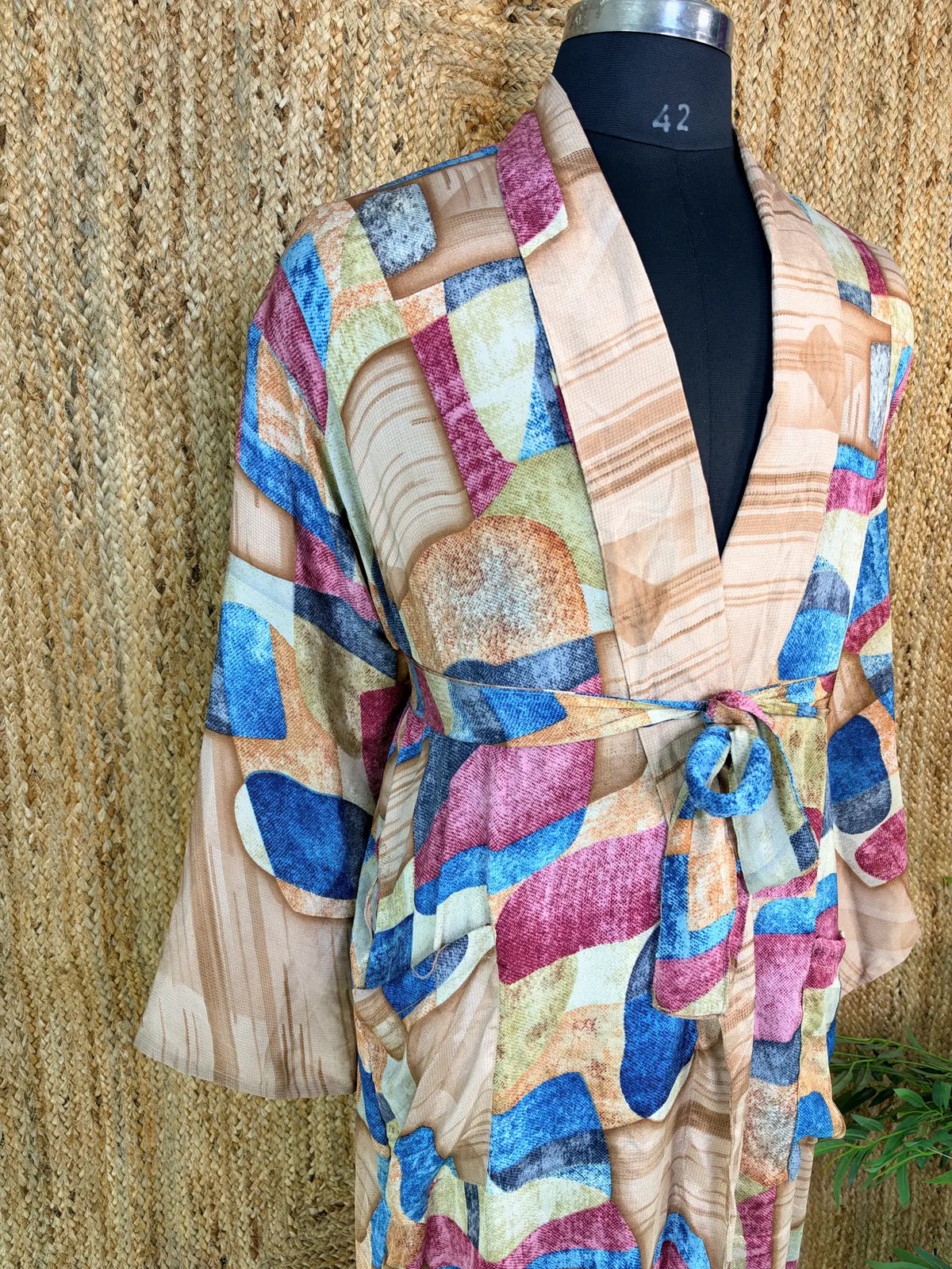 Silky Soft Mens Kimono Robe | Masculine Elegant Classic Sustainable Vintage House Robe gift, Timeless Comfy Lounge Beach Cover Up, Nightwear