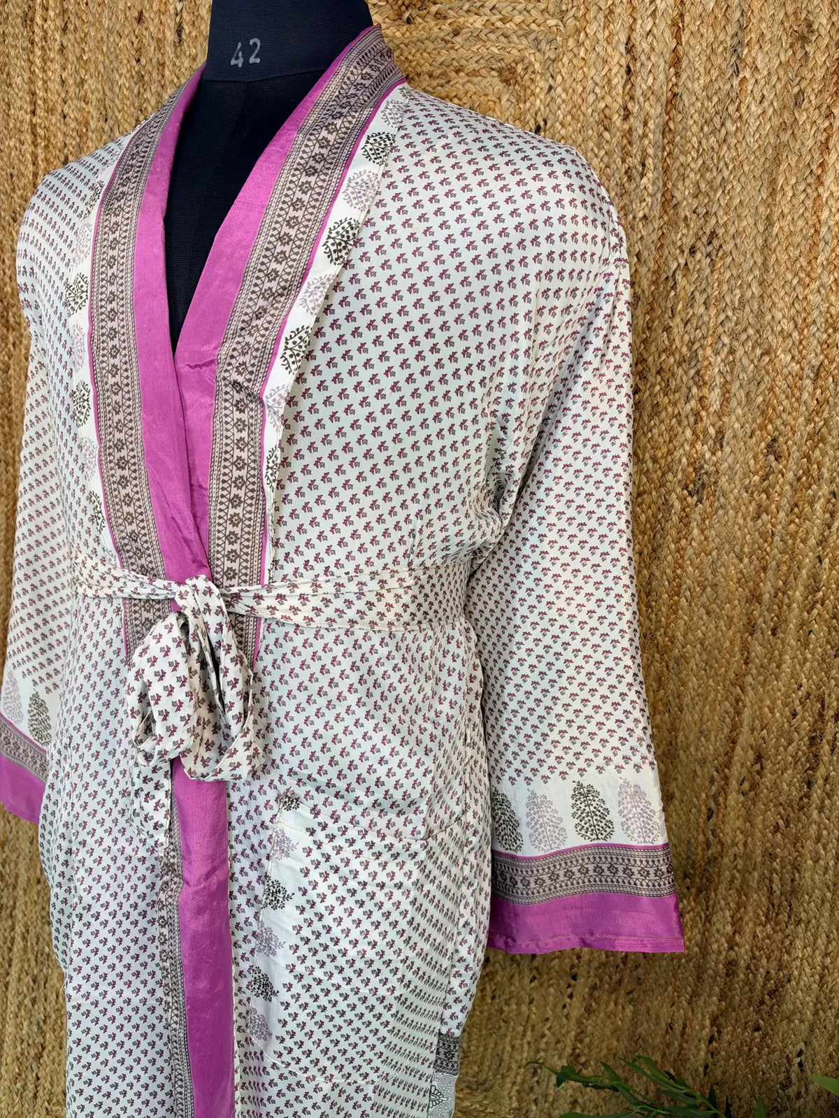 Silky Soft Mens Kimono Robe | Masculine Elegant Classic Sustainable Vintage House Robe gift, Timeless Comfy Lounge Beach Cover Up, Nightwear