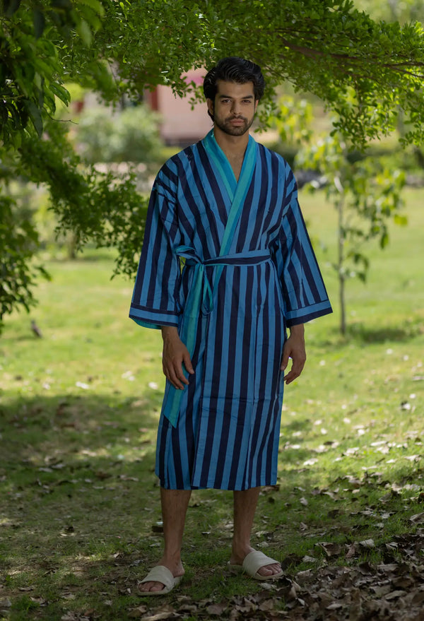 blue kimono dressing gown Dress Style Kimono in Pale Cyan