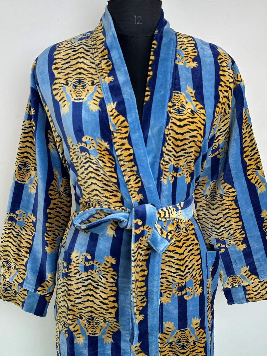 Velvet Women Kimono Robe | Boho Dressing Gown Reversible With Lining | Womens Clothing Bridal Robe Spa Gift For Her, Smoking Jacket For Her