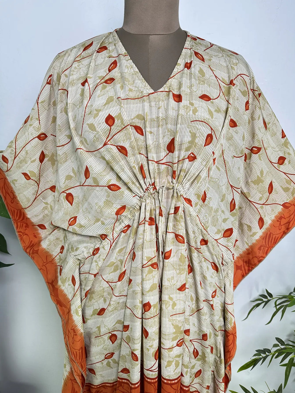 Recycle Silky Soft Women Clothing | Loose Fit Midi Dress for Women, Kaftan Dress Oversize Resort Wear Caftan, Boho Beach Cover Up, Gift for Her