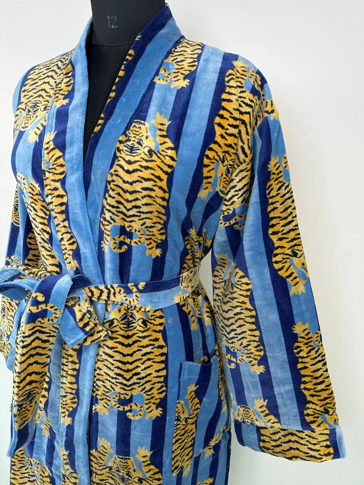 Velvet Women Kimono Robe | Boho Dressing Gown Reversible With Lining | Womens Clothing Bridal Robe Spa Gift For Her, Smoking Jacket For Her
