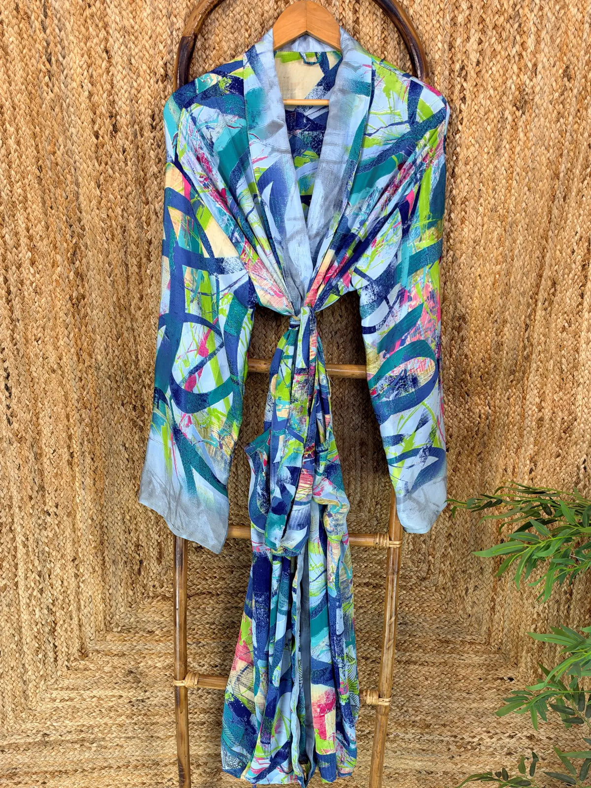 Silky Soft Mens Kimono Robe | Masculine Elegant Classic Sustainable Vintage House Robe gift, Timeless Comfy Lounge Beach Cover Up, Nightwear