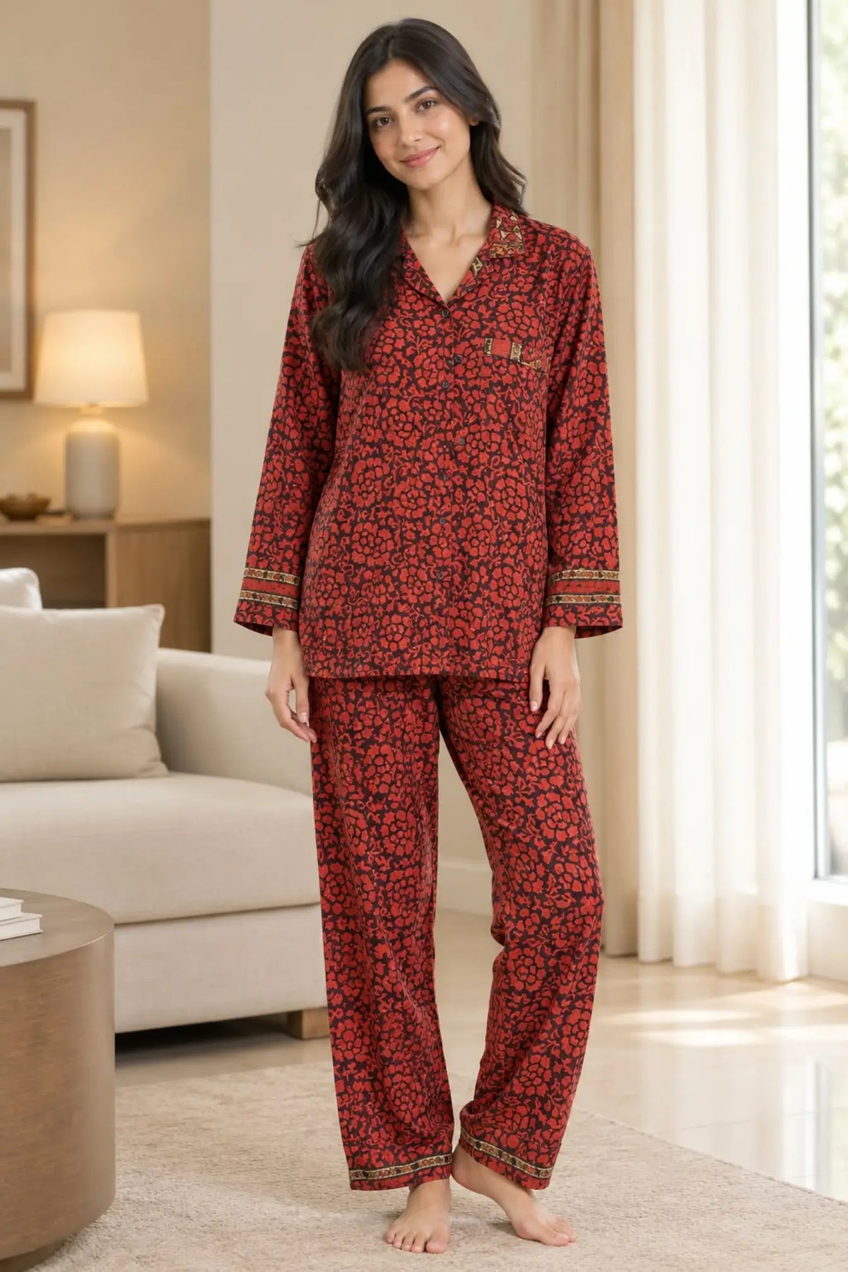 Bridesmaid Pajama Set, Recycled Silk Sari Sleepwear, Handmade Bridal Party Gift, Wedding Morning Outfit, Bachelorette Gift, Bridal Shower