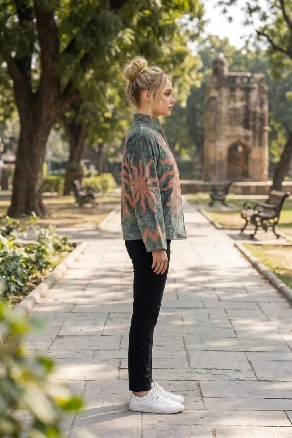 Women's Suzani embroidered Velvet Jacket