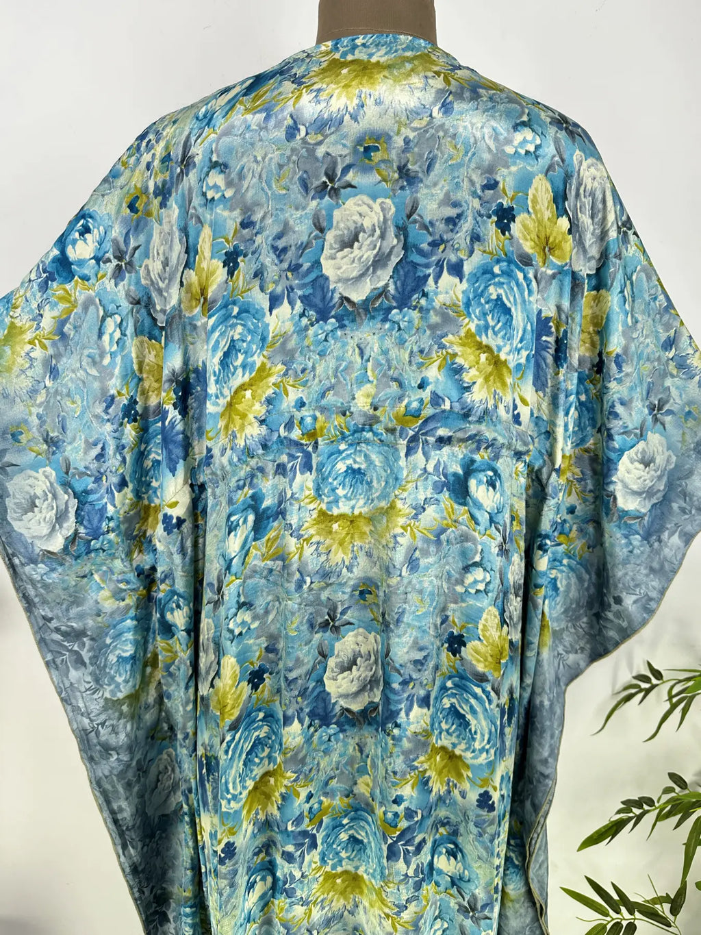 Kaftan Dress | Recycle Silky Soft Women Clothing, Oversize Resort Wear Caftan, Boho Beach Cover Up, Women Loose Fit Midi Dress, Gift for Her