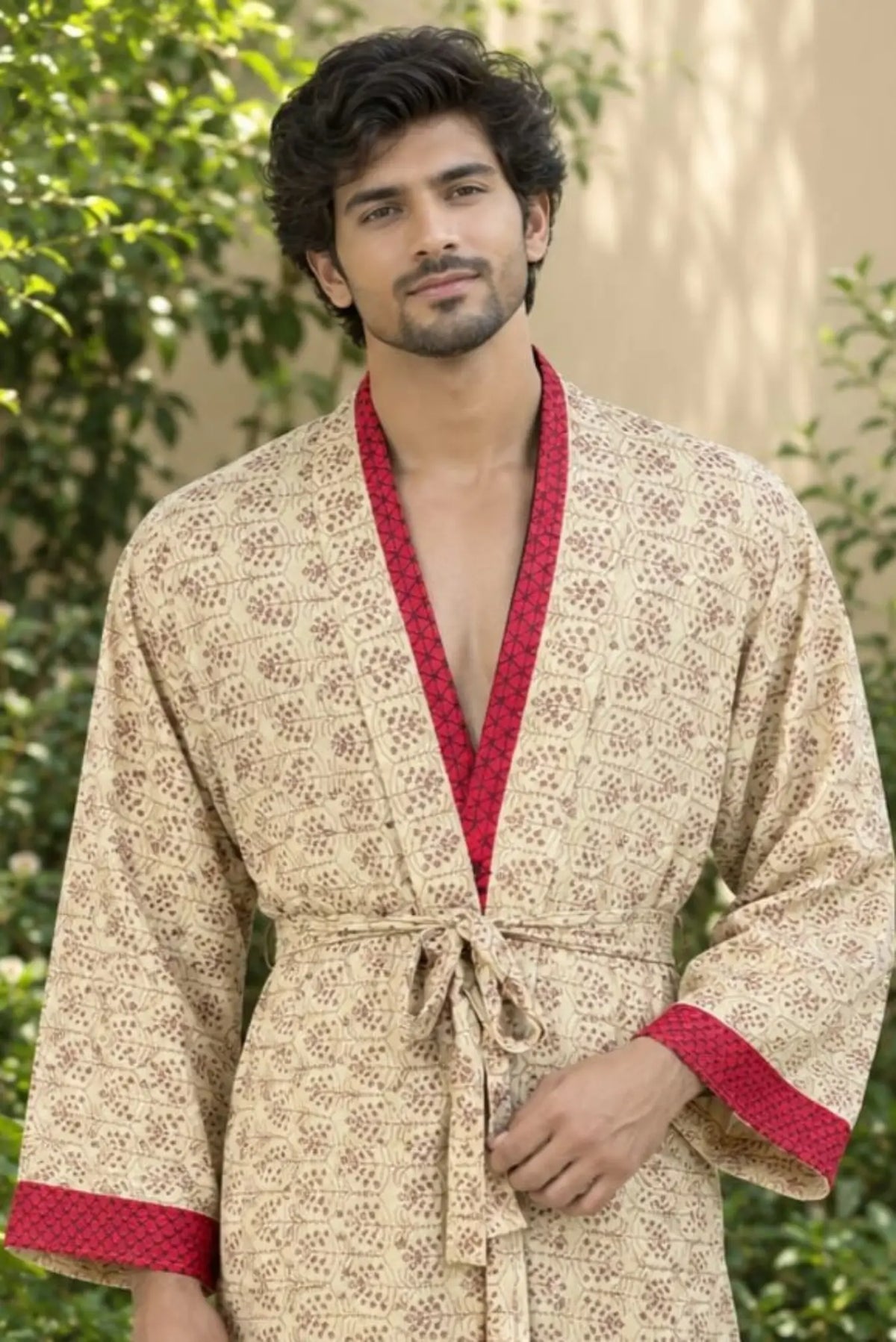 Silky Soft Mens Kimono Robe | Masculine Elegant Classic Sustainable Vintage House Robe gift, Timeless Comfy Lounge Beach Cover Up, Nightwear