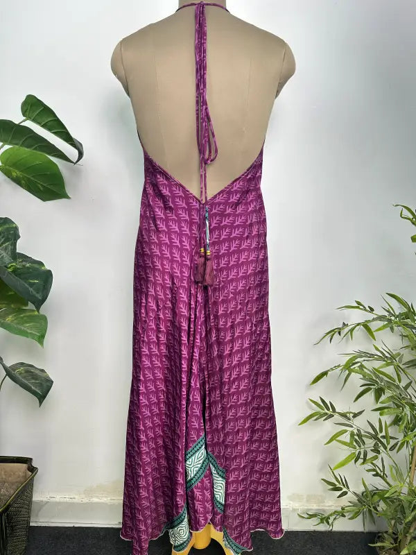 Womens Clothing Maxi Halter Neck Dress | Silky Soft Breathable Boho Dress, Flowy Beach Cover up, Bridesmaid Dress, Anniversary Gift For Her