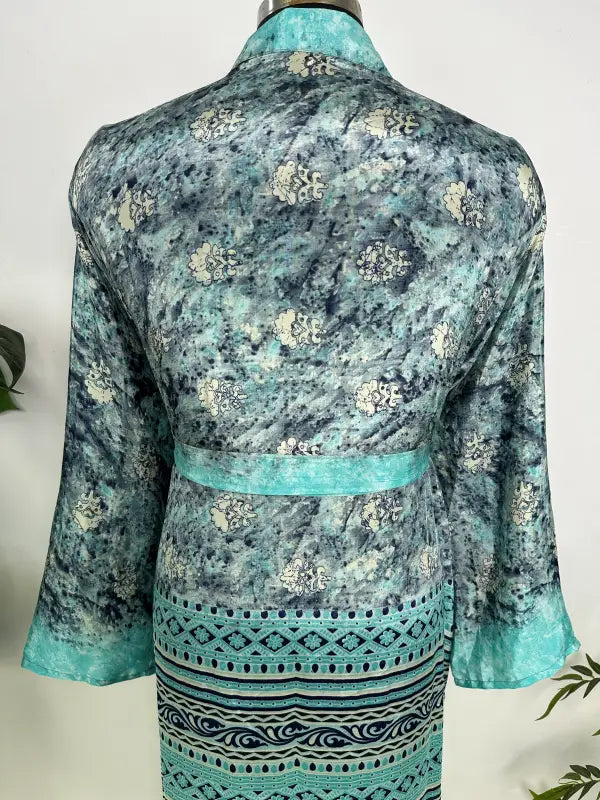 Silky Soft Mens Kimono Robe | Masculine Elegant Classic Sustainable Vintage House Robe gift, Timeless Comfy Lounge Beach Cover Up, Nightwear
