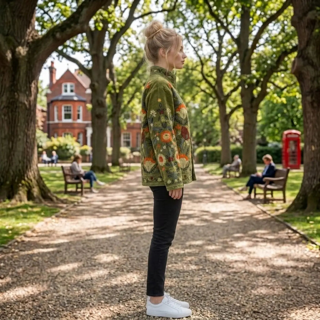 Women's Suzani embroidered Velvet Jacket
