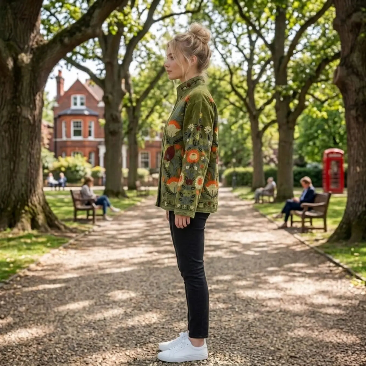 Women's Suzani embroidered Velvet Jacket