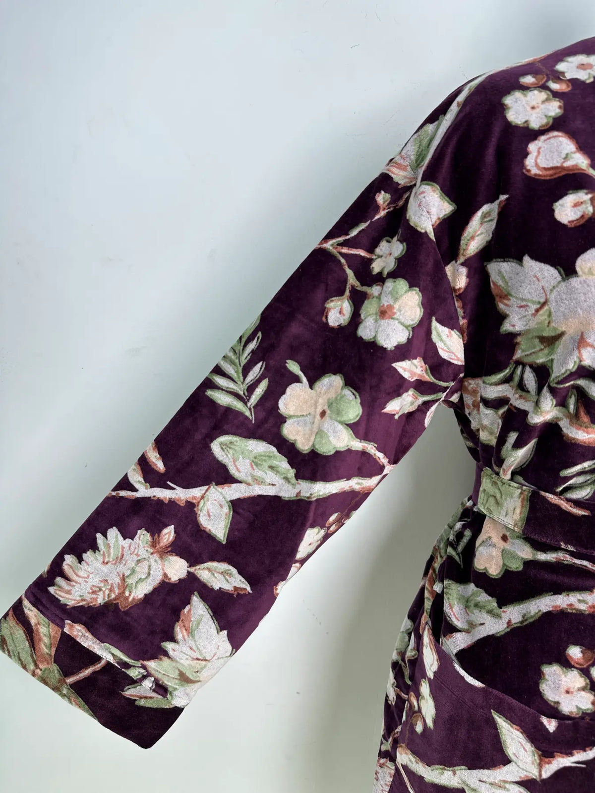 Luxury Velvet  Womens Kimono | Boho Reversible Dressing Gown With Lining, Womens Clothing, Bridal Robe, Smoking Jacket For Her, Spa Gift