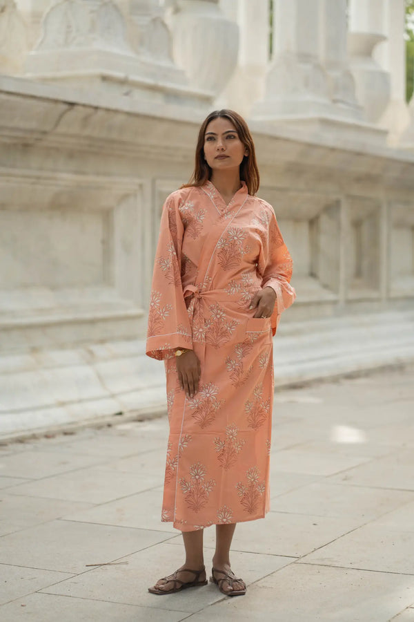 Luxury Cotton Kimono Robe for Women