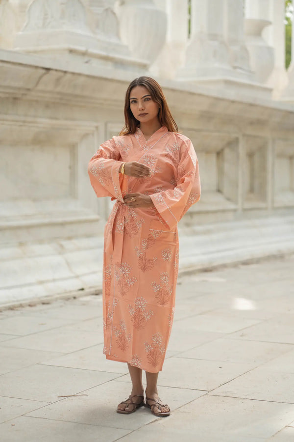 Luxury Cotton Kimono Robe for Women