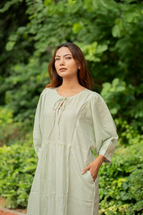 long sleeve block print dress Hand Block Print Dress, Block Print Dress, Indian Tunic, Vintage Bohemian Style, Cotton Long Gown, Printed Dress, Gift for Her, Summer Dress