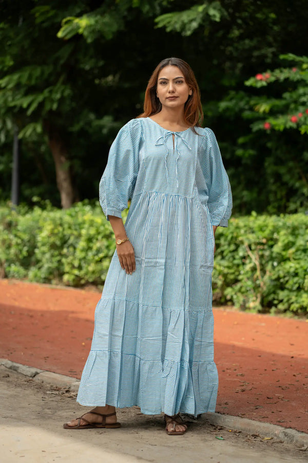cotton boho midi dress Organic Cotton Boho Summer Dress