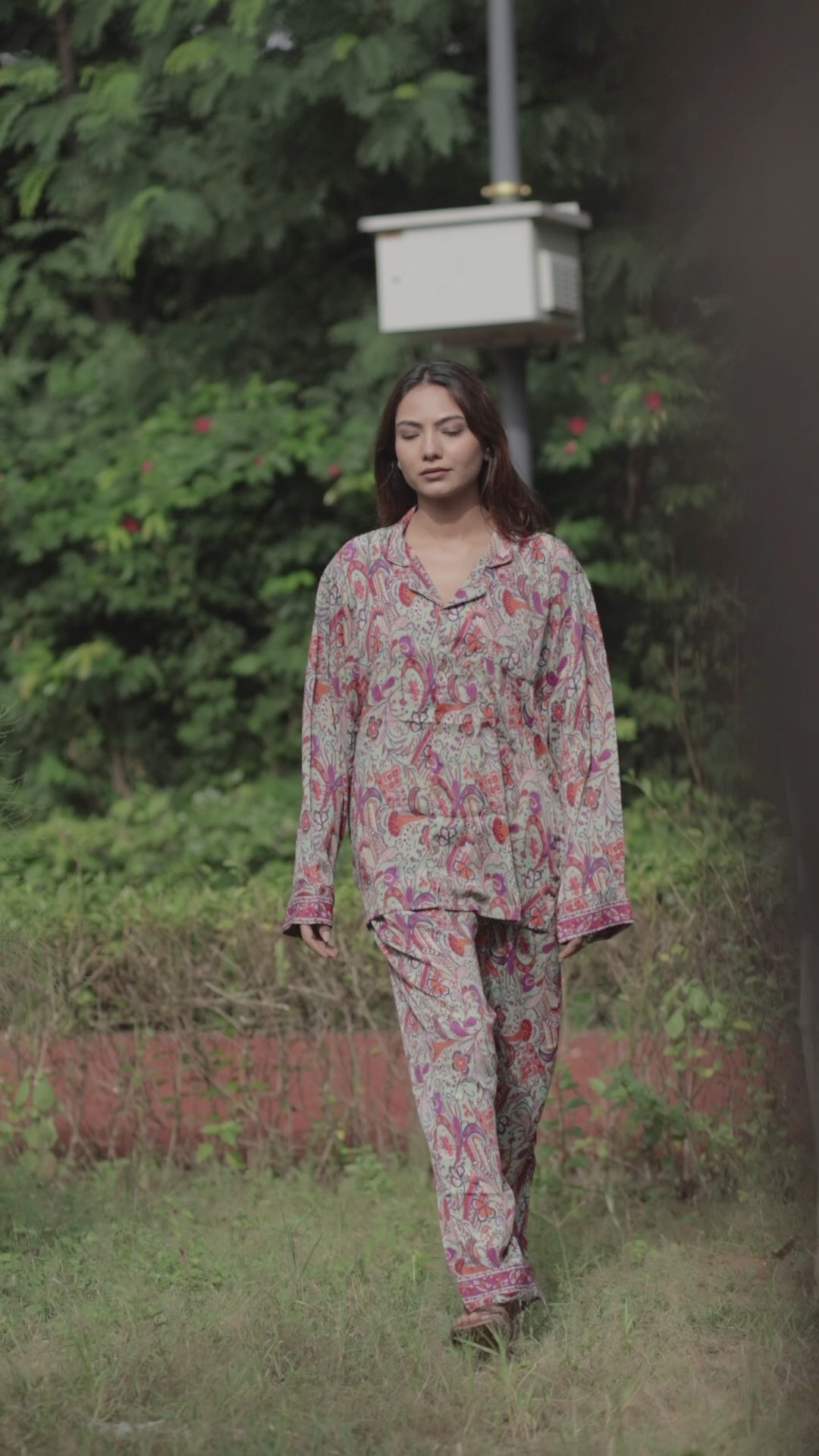 Silk Blend Women Pyjama Set | Silky Soft Cozy Breathable Bridal Nightwear, Paisley Pattern With Pockets, Bridesmaids PJ, Unique Gift For Her