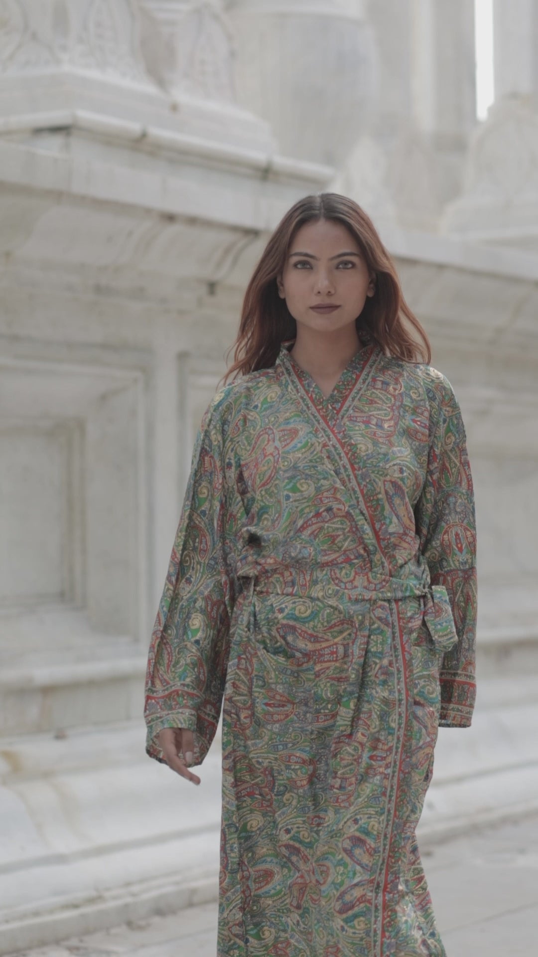 Luxury Silk Blend Kimono for Women | Long Dressing Gown, Soft Breathable Loungewear, Sleepwear, Bridesmaid & Beach Resort Wear Gift for Her