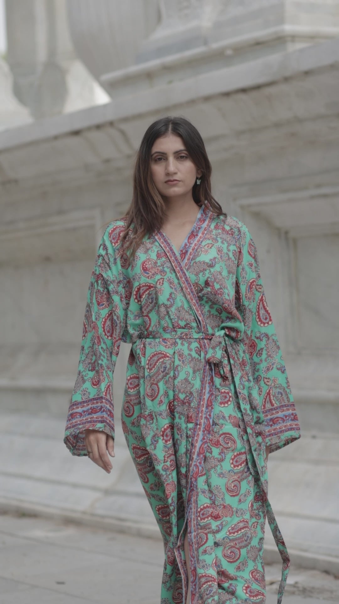 Luxury Silk Blend Kimono for Women | Long Dressing Gown, Soft Breathable Loungewear, Sleepwear, Bridesmaid & Beach Resort Wear Gift for Her