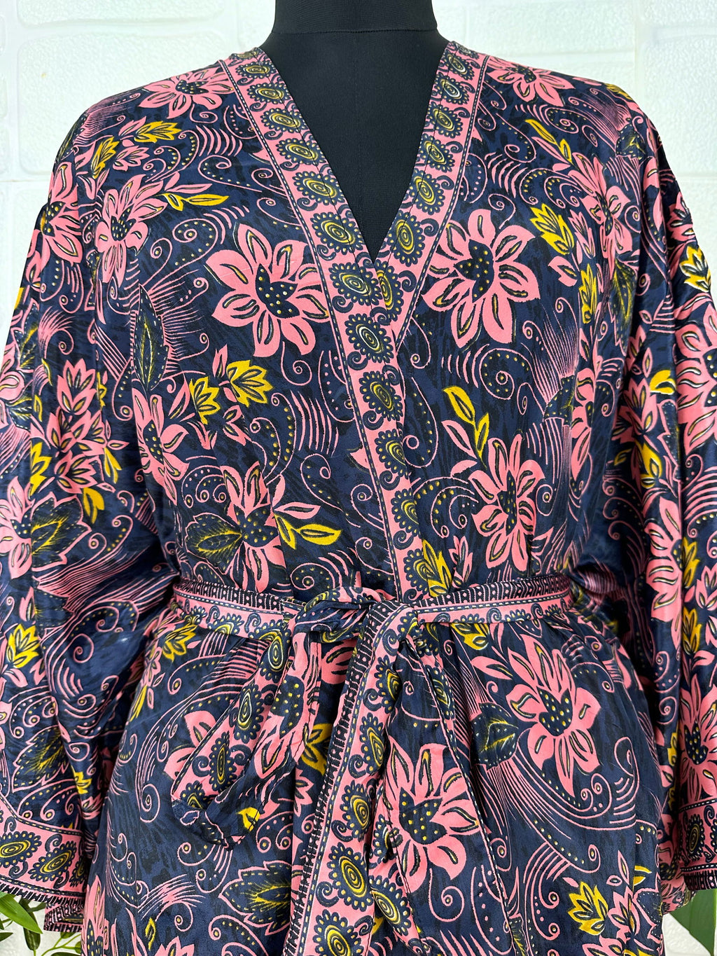 Women's Silk Long Kimono Robe