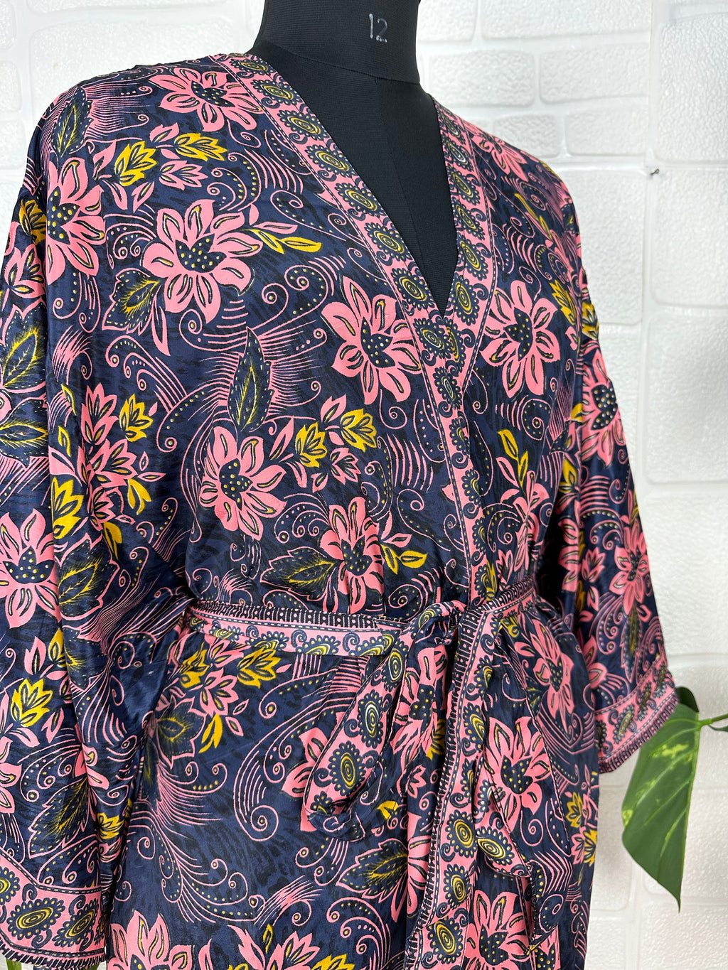Women's Silk Long Kimono Robe