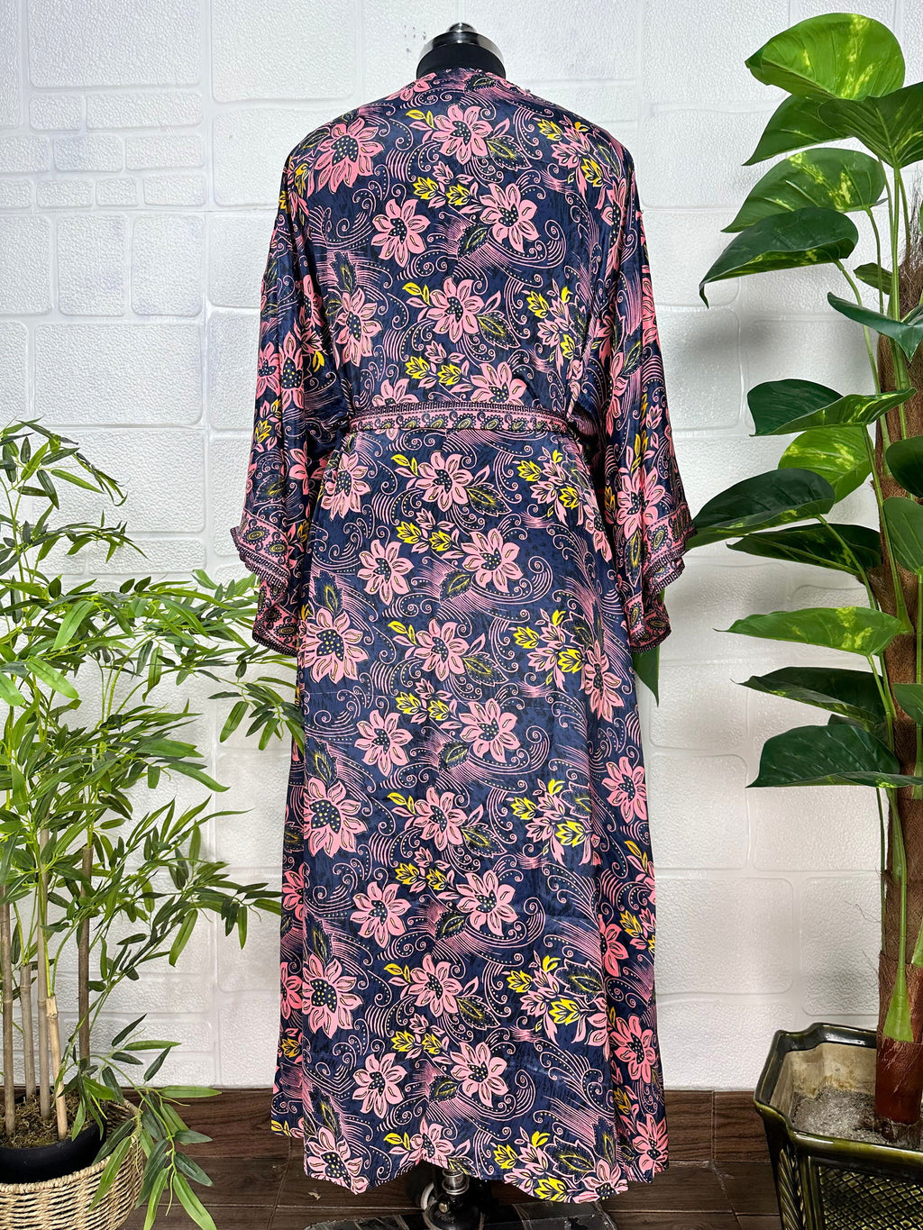 Women's Silk Long Kimono Robe