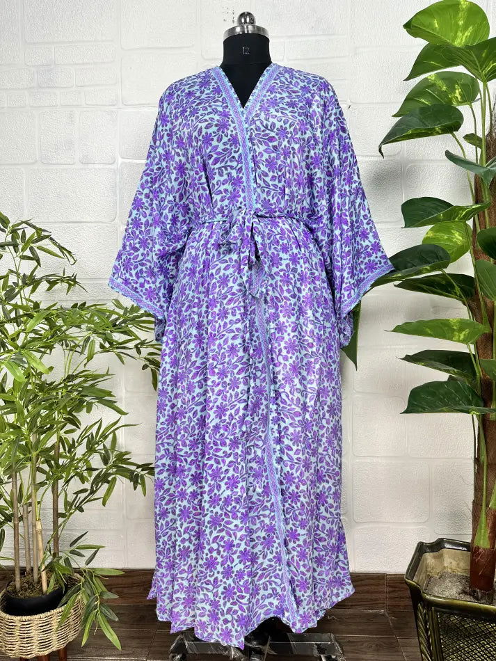 Women's Silk Long Kimono Robe