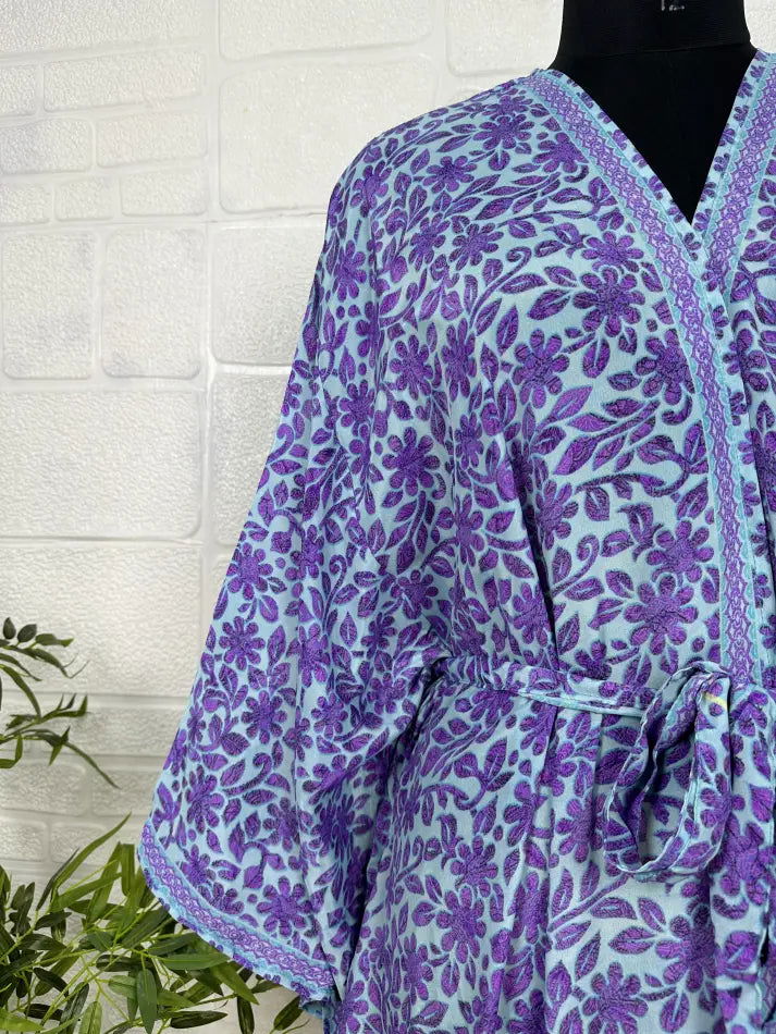 Women's Silk Long Kimono Robe