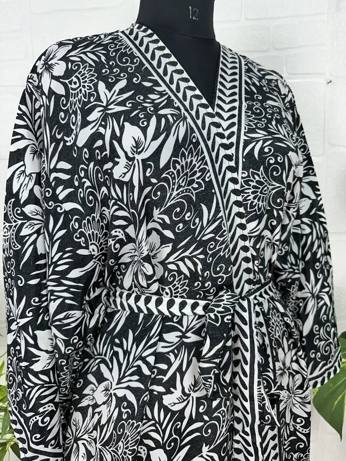 Women's Silk Long Kimono Robe