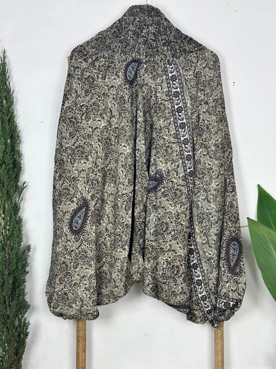 Unisex Recycled Silk Harem Pants