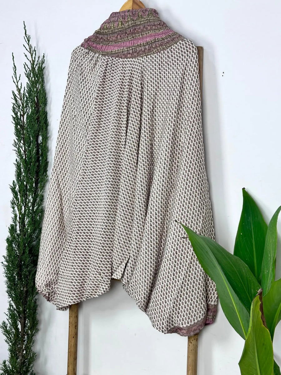 Unisex Recycled Silk Harem Pants