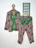 Women's Recycled Silk Pajama Set