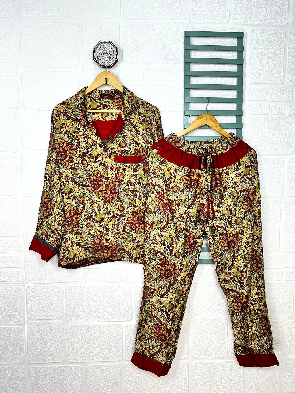 Women's Recycled Silk Pajama Set