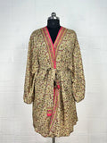 Women's Recycled Silk Short Kimono Robe