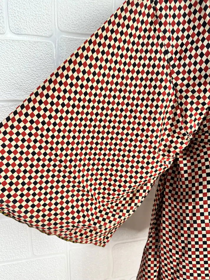 Women's Recycled Silk Short Kimono Robe