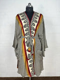 Women's Recycled Silk Short Kimono Robe