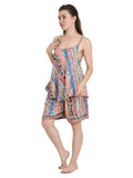 Women's Silky Kimono, Cami & Boxer Set